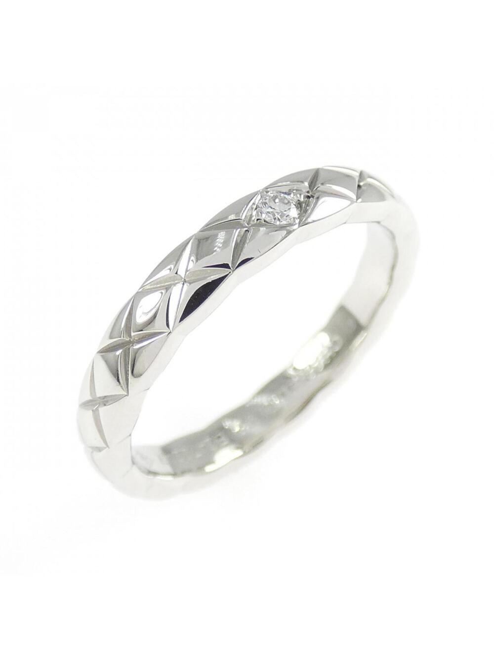 Chanel Ring Platinum Small With Diamond #276247C24B